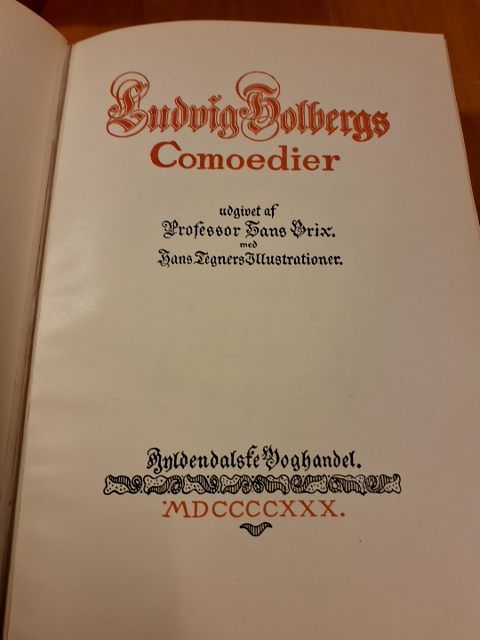 Ludvig Holberg Comoedier Bind l, ll , lll